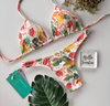 Conjunto de biquíni Cortininha com Bojo Tropical - comprar online
