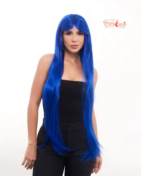Peluca Nicol Lisa Azul 100 Cms