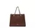 Bolsa Tote Média Alça Acorrentada Marrom Anacapri - Le Passione