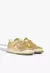 Tênis Logo Velcro Couro Dourado - loja online