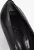 Scarpin City Chic Couro Preto