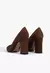 Scarpin City Chic Camurça Marrom - comprar online