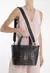 Bolsa Shopping Média Couro Triangle Preta - Le Passione