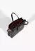 Bolsa Média Couro Croco Preta - Le Passione