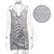 Vestido sem costas y2k metal strass, vestido de verão.