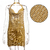 Vestido sem costas y2k metal strass, vestido de verão. - comprar online