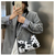 Bolsa de compras de couro retrô feminina, sacola casual bolsa de ombro. - Shop Blink