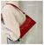 Bolsa de compras de couro retrô feminina, sacola casual bolsa de ombro.