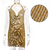 Vestido sem costas y2k metal strass, vestido de verão. - loja online