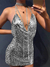 Vestido sem costas y2k metal strass, vestido de verão. - Shop Blink