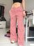 Jeans Baggy de cintura alta para mulheres, perna reta, calça Streetwear Bottoms - Shop Blink