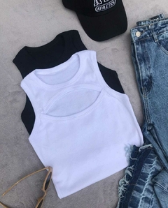 Top Greta blanco