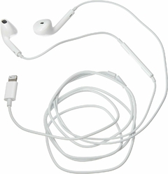 Fone De Ouvido Ear Entrada Lightning X Com Fio 12 c/ Mic