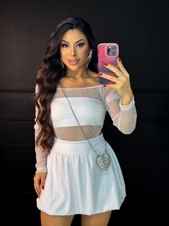 SAIA BALONÊ MICROFIBRA COM PALA - Menina VIP
