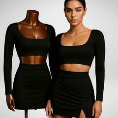 CROPPED QUADRADO MANGA LONGA - comprar online