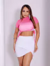 CROPPED TULE AMARRADINHO