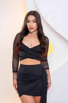 CROPPED TULE COM SUPLEX - Menina VIP