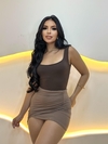 BODY SUED ALÇA BÁSICO QUADRADO - comprar online