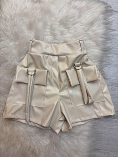 SHORT CARGO COURO - Menina VIP