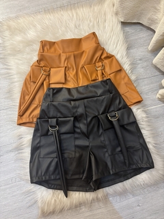 SHORT CARGO COURO - loja online
