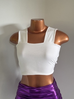 CROPPED SUED ALÇA LARGA - comprar online