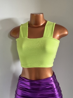 CROPPED SUED ALÇA LARGA - Menina VIP
