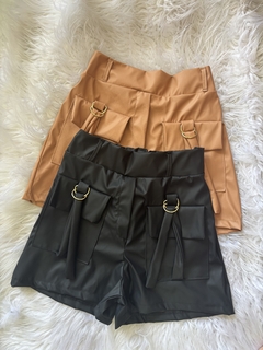 SHORT CARGO COURO - loja online