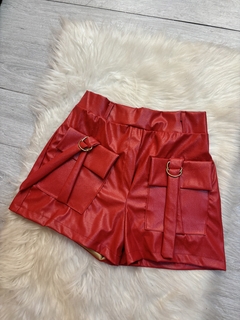 SHORT CARGO COURO