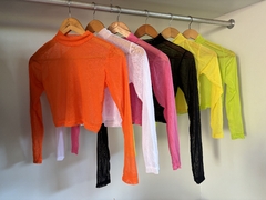 CROPPED TULE MANGA LONGA - comprar online