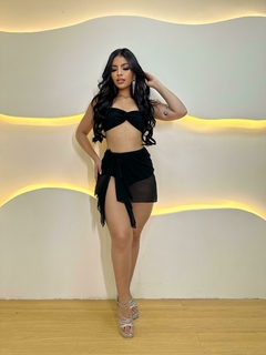 Imagem do TRIQUINI - HOT PANTS COM SAIA TULE