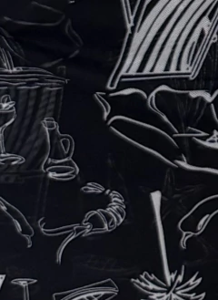 TRIQUINI - CONJUNTO CALCINHA, TOP E SAIA ESTAMPADA