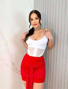 BODY NAVY SUPLEX COM TULE - loja online