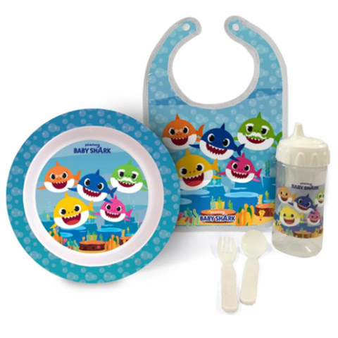 Kit Hora da Papinha 5 Peças Baby Shark - BabyGo