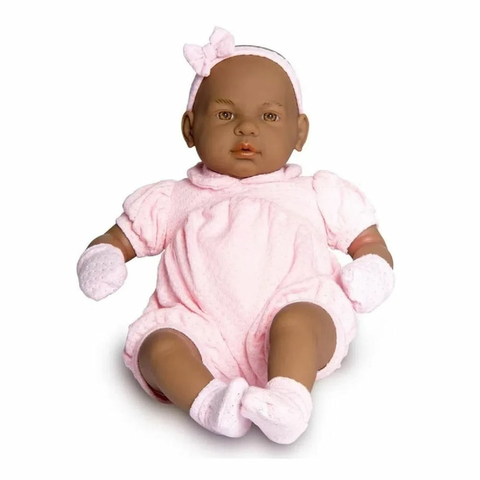 Boneca Bebê Real Negra - Roma Brinquedos