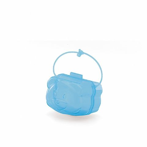 Porta Chupetas Ursinho Translúcido Azul - Adoleta