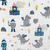 Cobertor Plush Print com Sherpa Cavaleiro Bebê Cinza - Laço Bebê - Baby app
