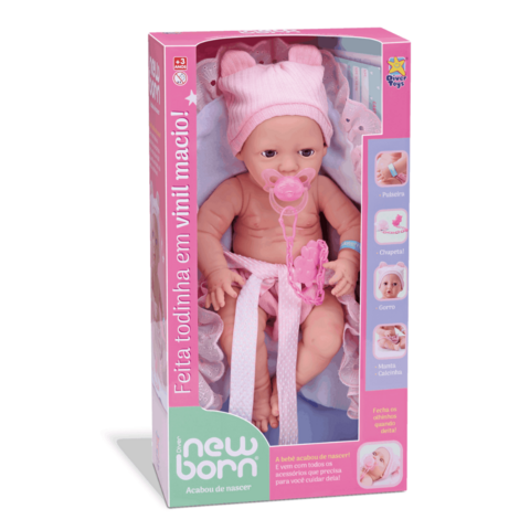 Boneca Diver New Born Acabou de Nascer - DiverToys