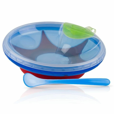 Prato Térmico Com Ventosa Azul - Nuby