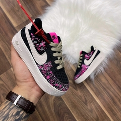 NIKE AIR FORCE - Chapiscado Rosa