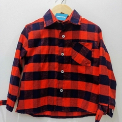 camisa escosesa abrigada