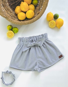Pollera short rayado