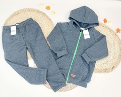 campera rustica gris gaspeado
