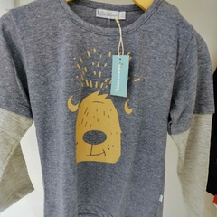 Remera cara de oso