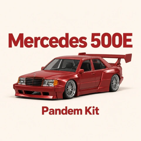 Bodykit 1/64 Mercedes 500E – Pandem Kit – StanceLab 64