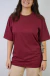 Camiseta Basic Vermelho Bordo na internet