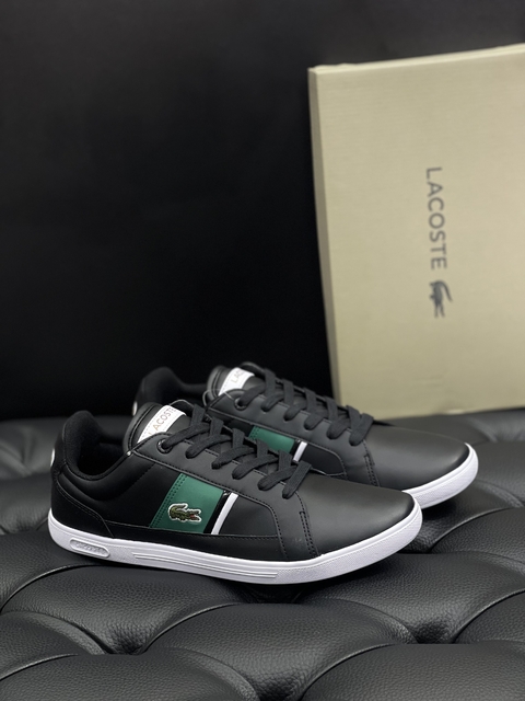 Sapatênis Lacoste Europa - BLK/GRN