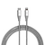 CABO MPFI PARA USB-C HARD CABLE EM POLIÉSTER PRATA - Mundo Smart Araruama