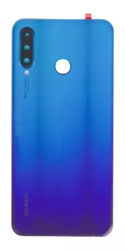 Tapa Trasera De Huawei P30 Lite Negro / Azul Con Lente Cam