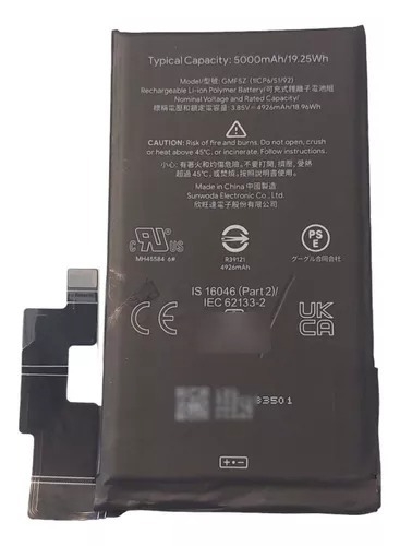 Bateria Para Google Pixel 7 Pro Gmf5z