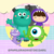 diseño digital funda mosnters inc baby